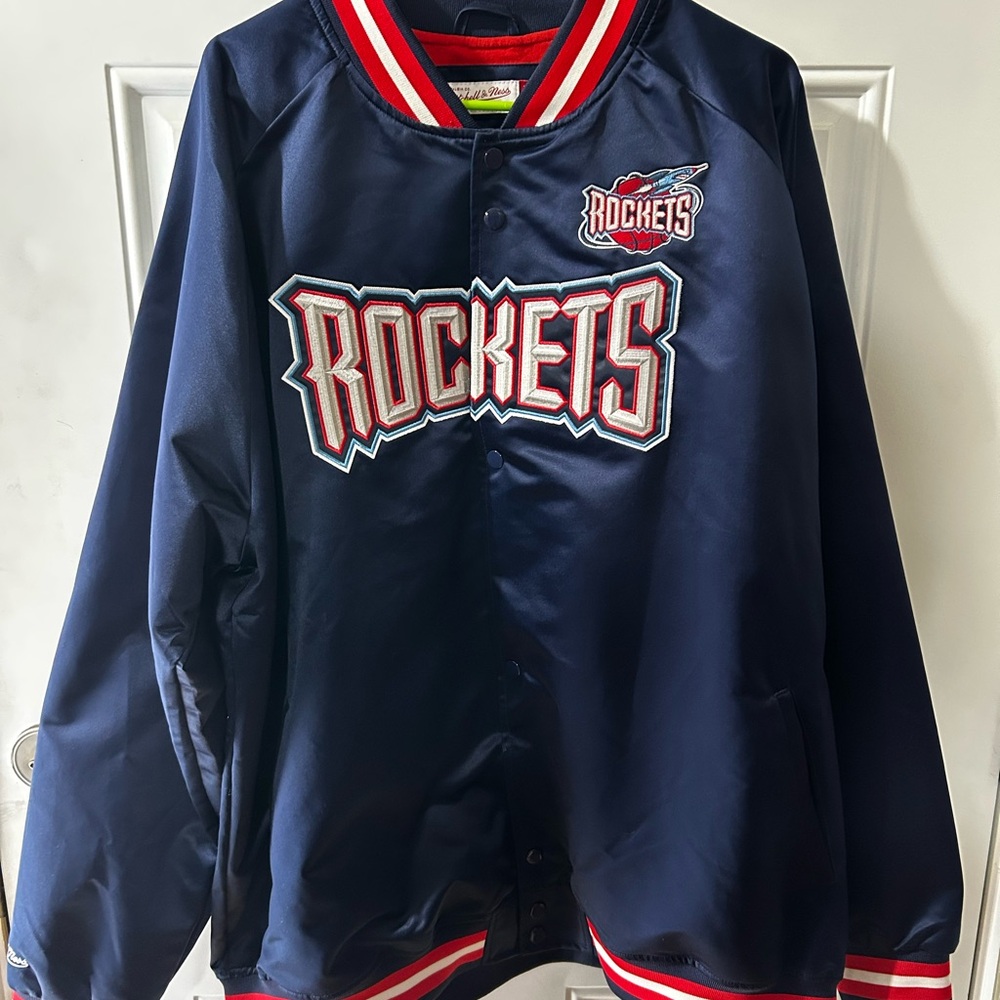 Mitchell & Ness Blue and Red Rockets bomber jacket 3XL pre-owned